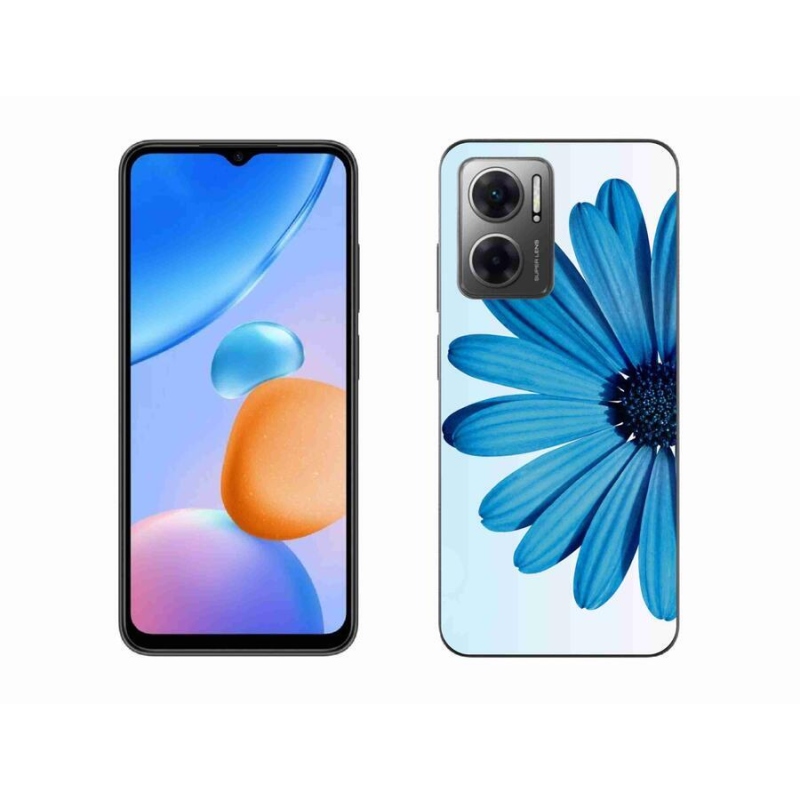 Gél tok mmCase a Xiaomi Redmi 10 5G-hez - kék margaréta