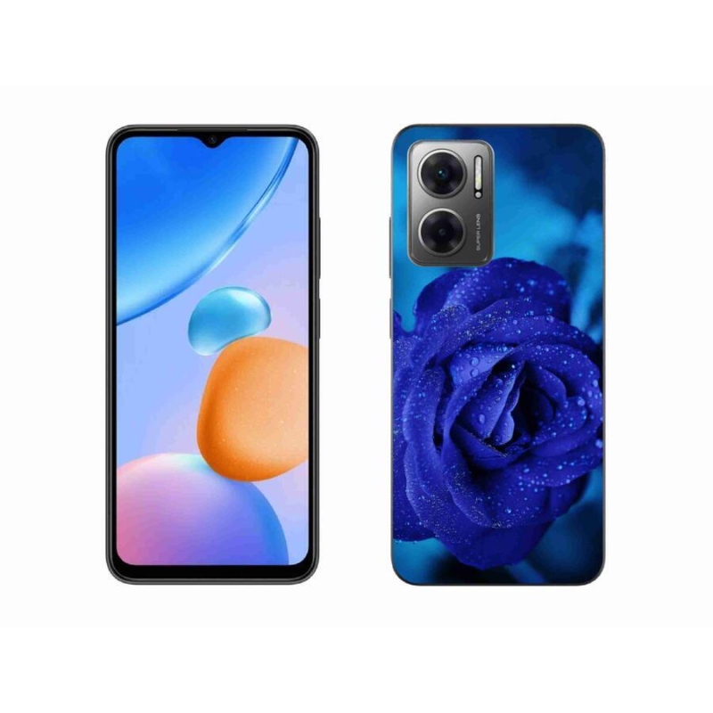 Gél tok mmCase a Xiaomi Redmi 10 5G-hez - kék rózsa