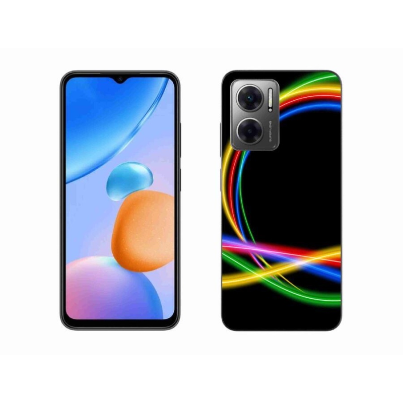 Gél tok mmCase a Xiaomi Redmi 10 5G számára - neon körök