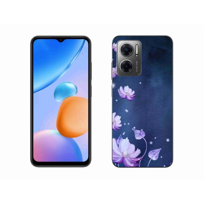 Gél tok mmCase a Xiaomi Redmi 10 5G-hez - virághullás