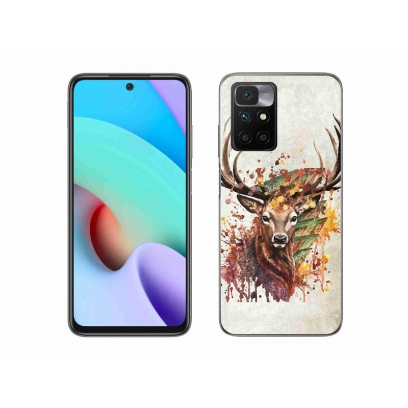 Gél tok mmCase a Xiaomi Redmi 10/Redmi 10 (2022) - szarvas 1