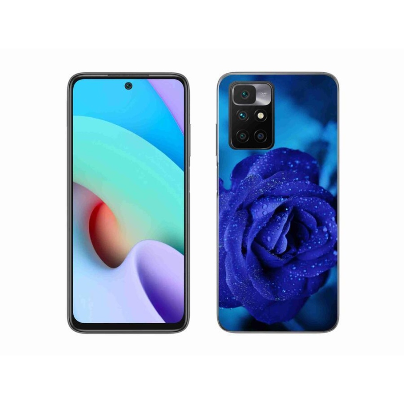 Gél tok mmCase a Xiaomi Redmi 10/Redmi 10 (2022) - kék rózsa