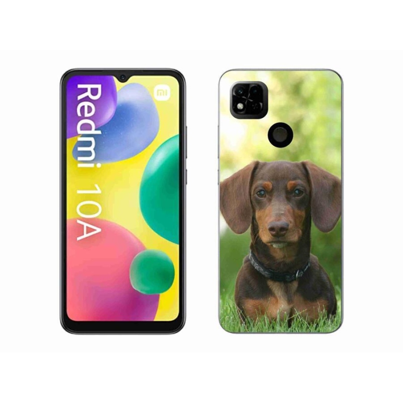 Gél tok mmCase a Xiaomi Redmi 10A számára - barna tacskó