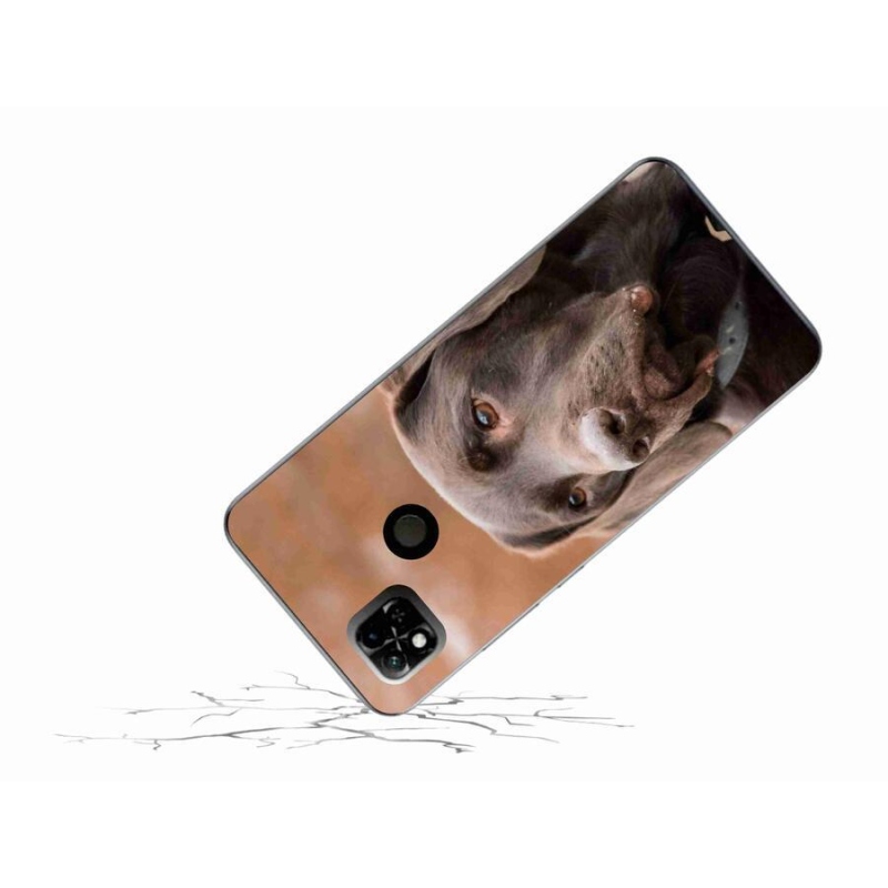 Gél tok mmCase a Xiaomi Redmi 10A számára - barna labrador