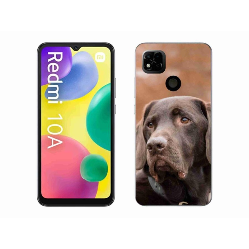 Gél tok mmCase a Xiaomi Redmi 10A számára - barna labrador