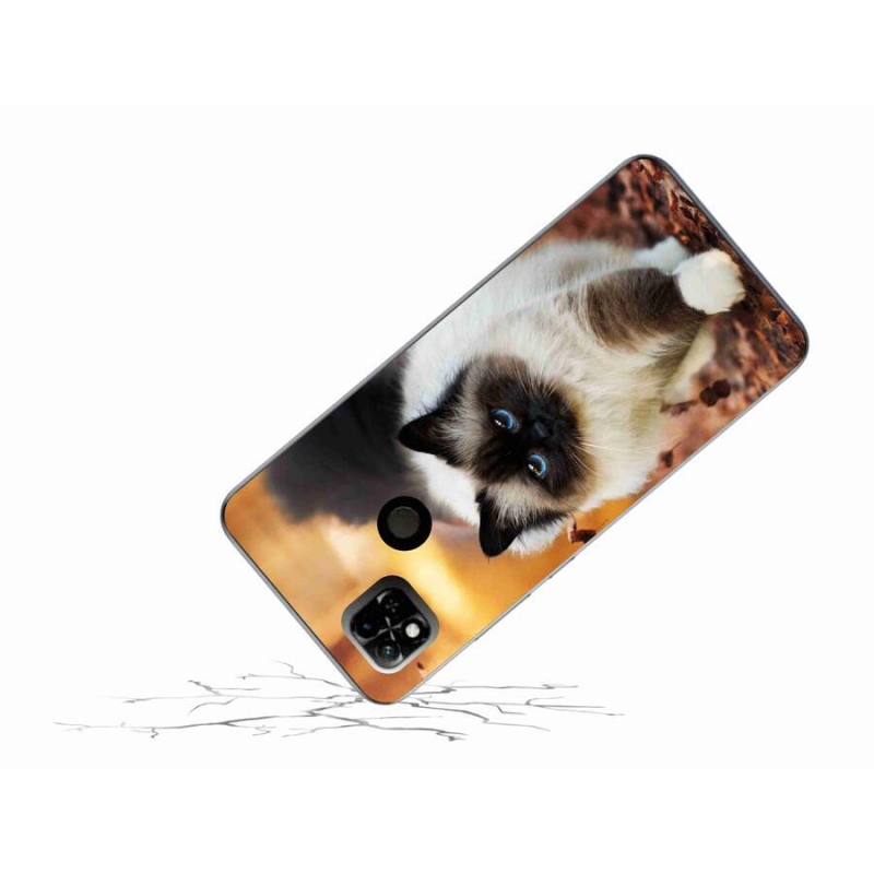 Gél tok mmCase a Xiaomi Redmi 10A számára - macska