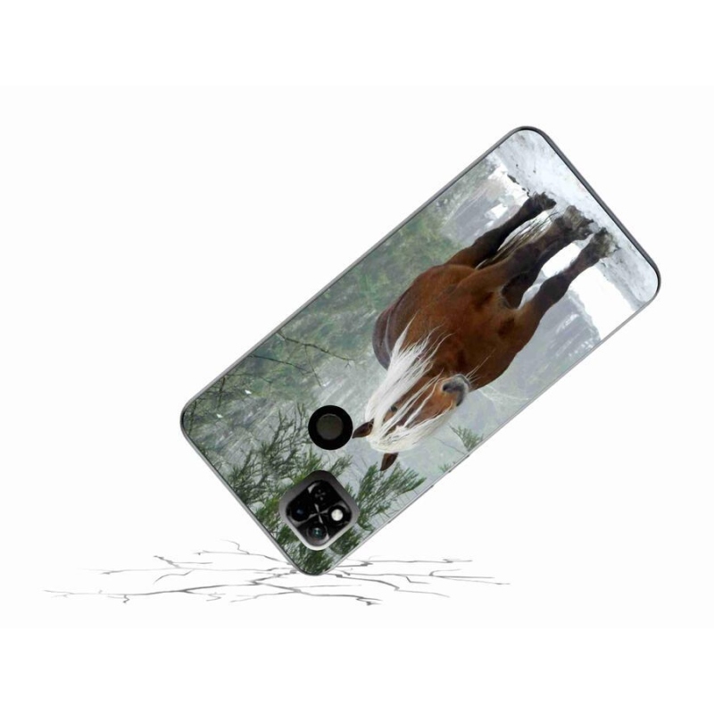 Gél tok mmCase a Xiaomi Redmi 10A számára - ló az erdőben