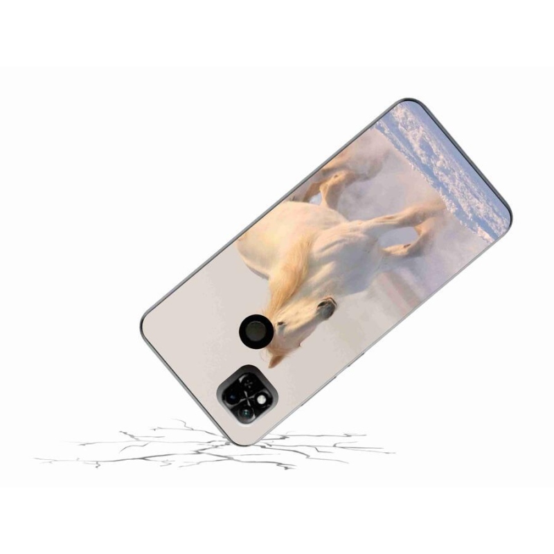 Gél tok mmCase a Xiaomi Redmi 10A számára - ló a hóban