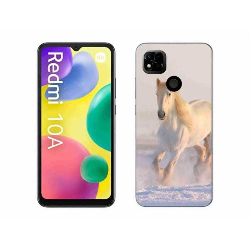 Gél tok mmCase a Xiaomi Redmi 10A számára - ló a hóban