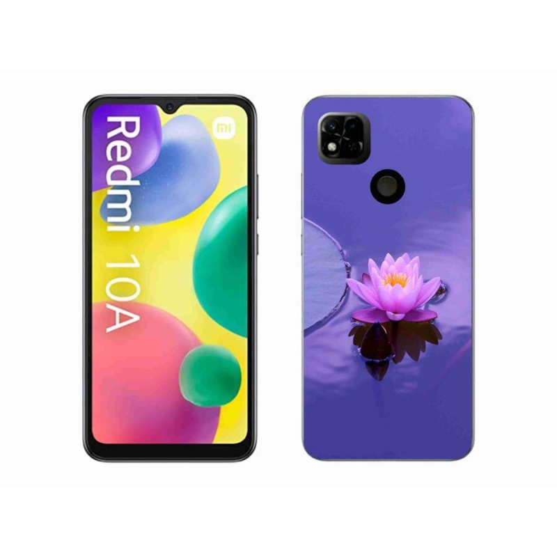 Gél tok mmCase a Xiaomi Redmi 10A számára - virág a felületen