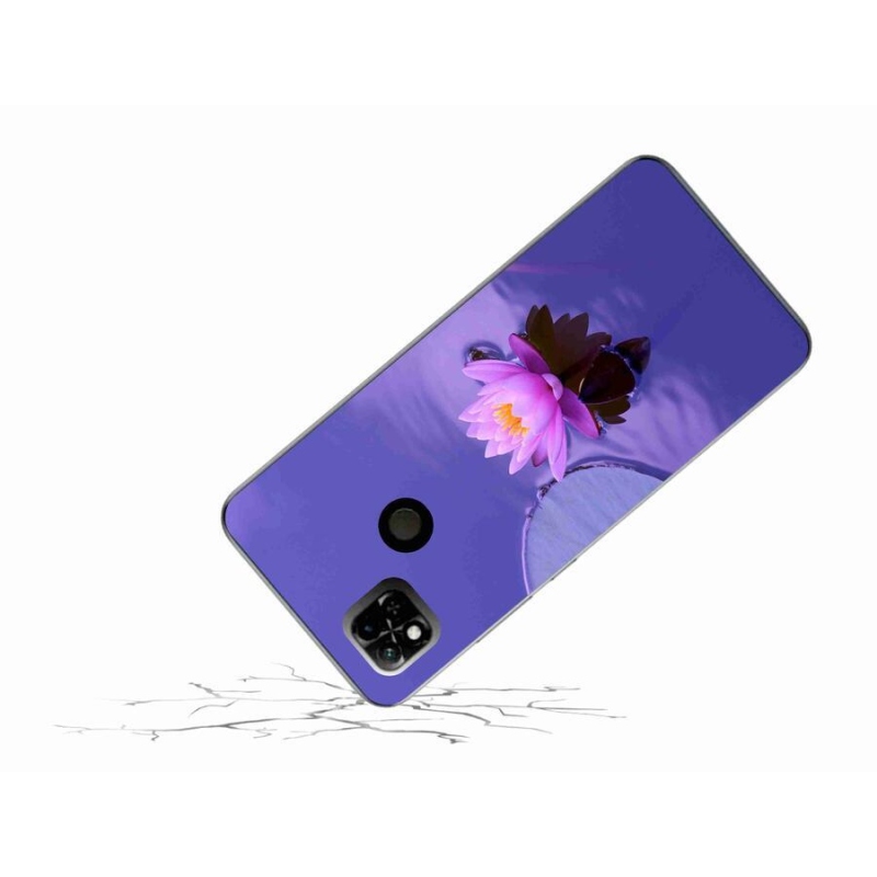 Gél tok mmCase a Xiaomi Redmi 10A számára - virág a felületen