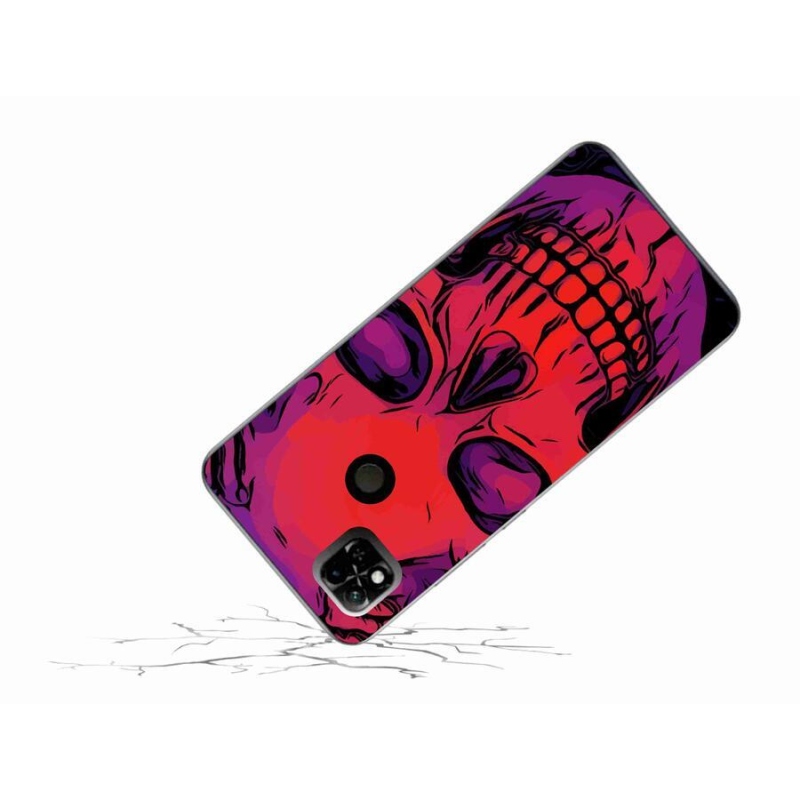 Gél tok mmCase a Xiaomi Redmi 10A számára - koponya
