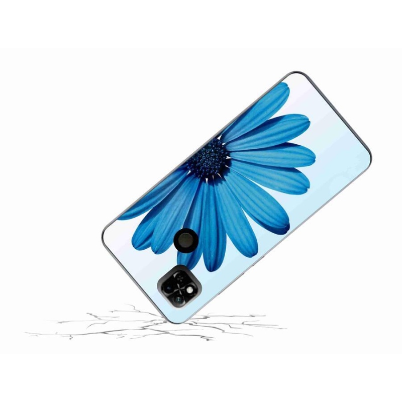 Gél tok mmCase a Xiaomi Redmi 10A-hoz - kék százszorszép