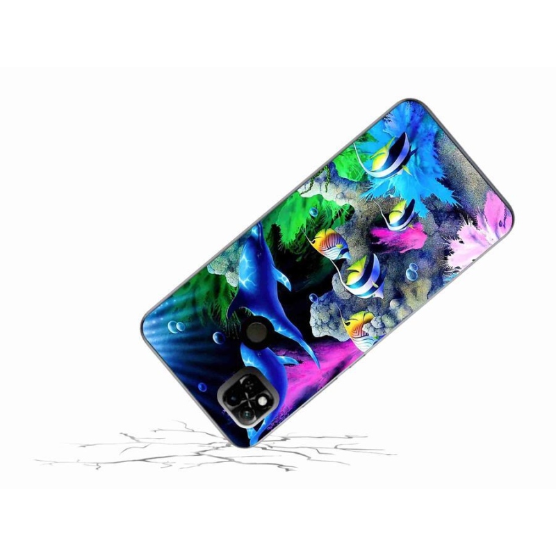 Gél tok mmCase a Xiaomi Redmi 10A számára - tengeri világ
