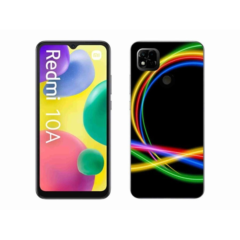 Gél tok mmCase a Xiaomi Redmi 10A számára - neon körök