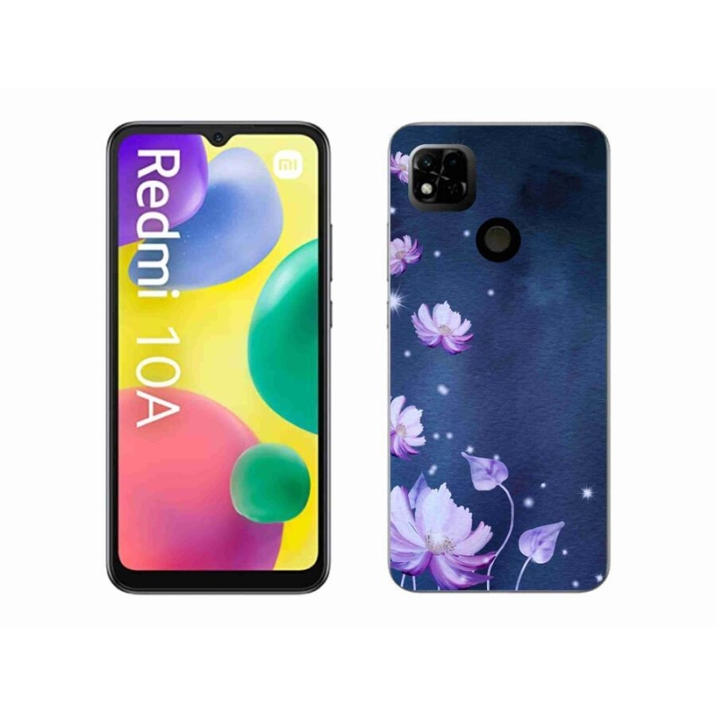 Gél tok mmCase a Xiaomi Redmi 10A számára - hulló virágok