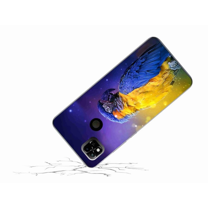 Gél tok mmCase a Xiaomi Redmi 10A számára - papagáj ara 1
