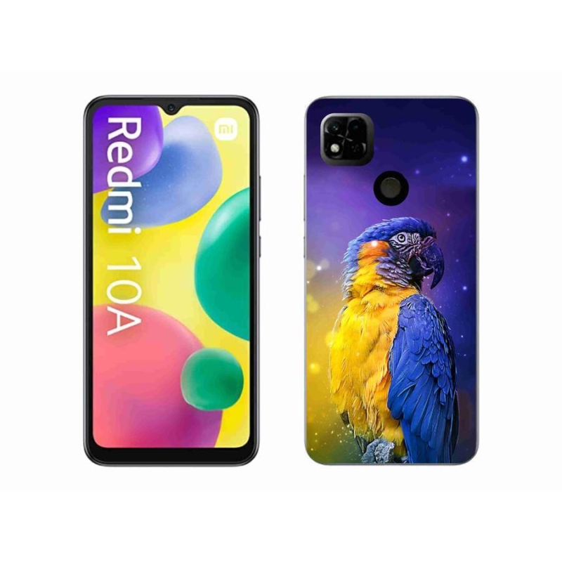 Gél tok mmCase a Xiaomi Redmi 10A számára - papagáj ara 1