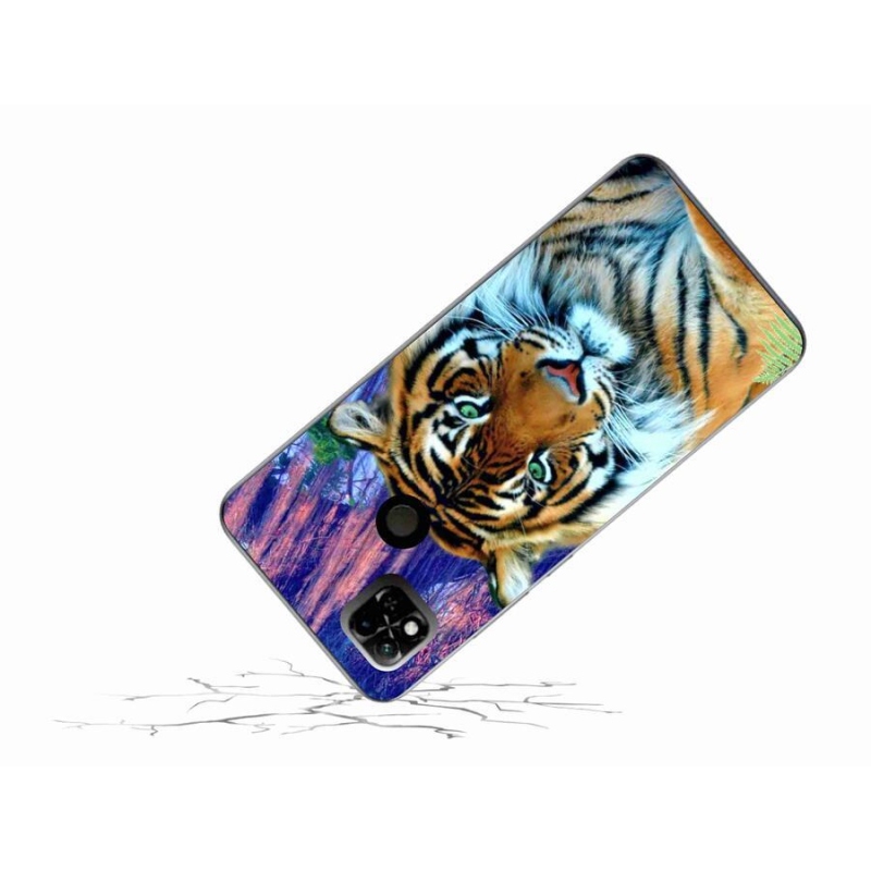 Gél tok mmCase a Xiaomi Redmi 10A számára - tigris