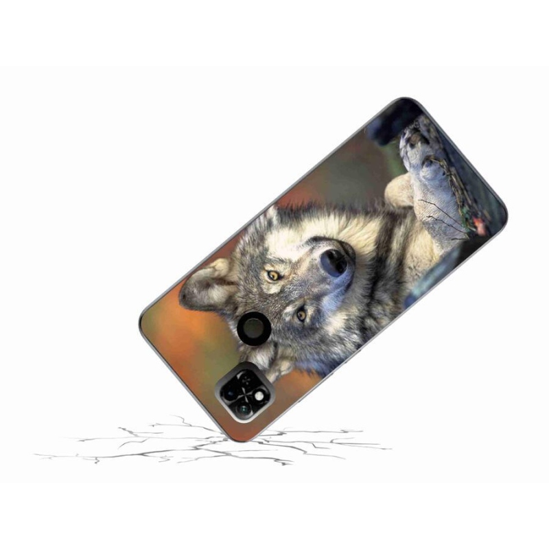 Gél tok mmCase a Xiaomi Redmi 10A számára - farkas