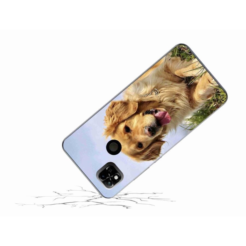 Gél tok mmCase a Xiaomi Redmi 10A számára - arany retriever