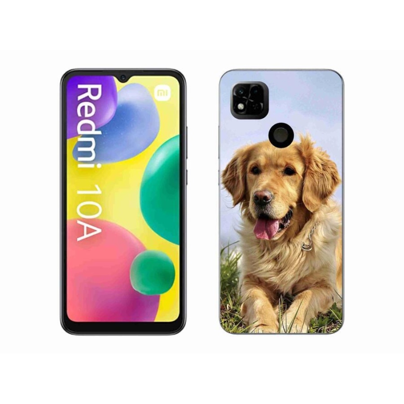 Gél tok mmCase a Xiaomi Redmi 10A számára - arany retriever