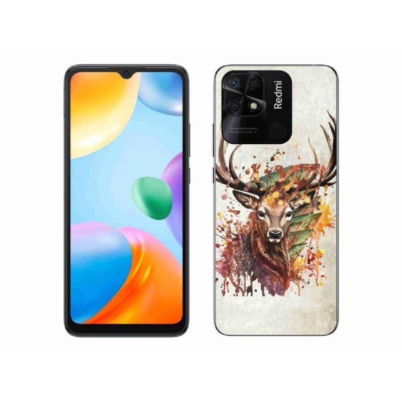 Gél tok mmCase a Xiaomi Redmi 10C-hez - szarvas 1