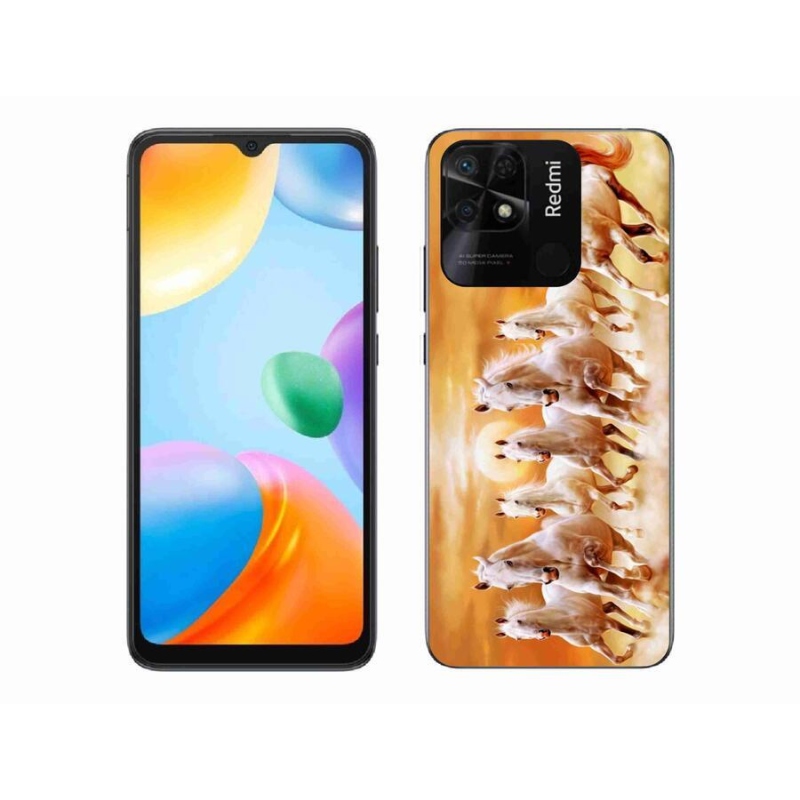 Gél tok mmCase a Xiaomi Redmi 10C-hez - lovak 2