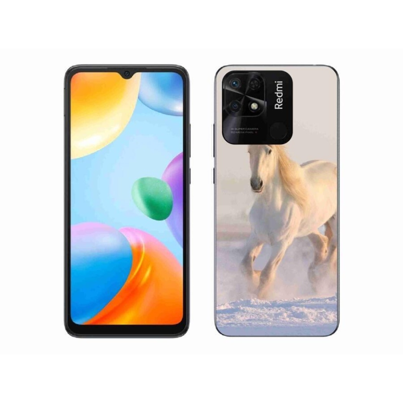 Gél tok mmCase a Xiaomi Redmi 10C számára - ló a hóban