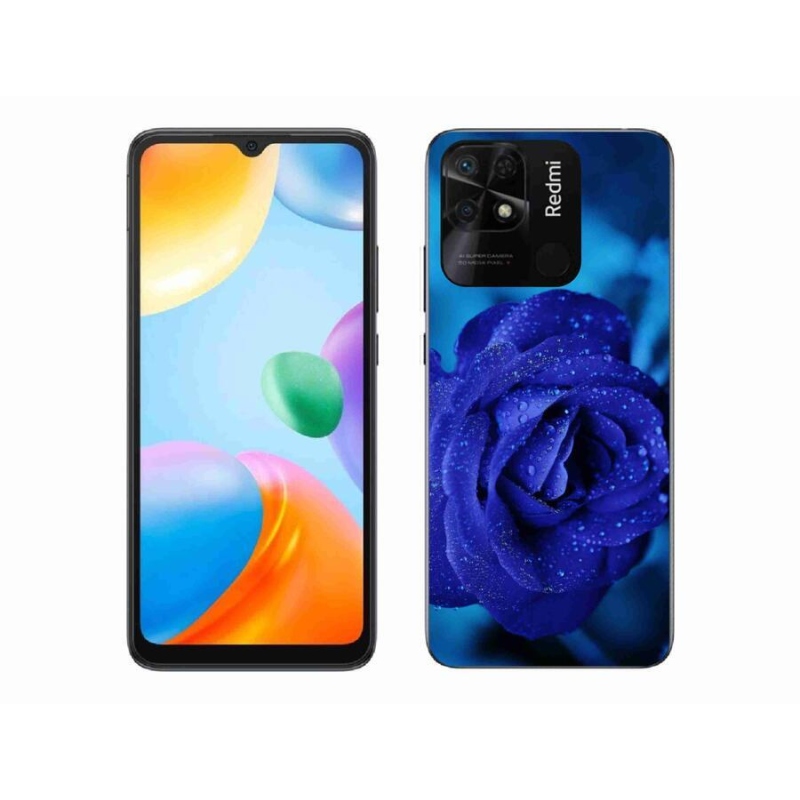 Gél tok mmCase a Xiaomi Redmi 10C-hez - kék rózsa