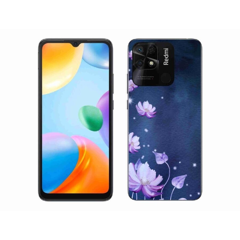 Gél tok mmCase a Xiaomi Redmi 10C-hez - virághullás