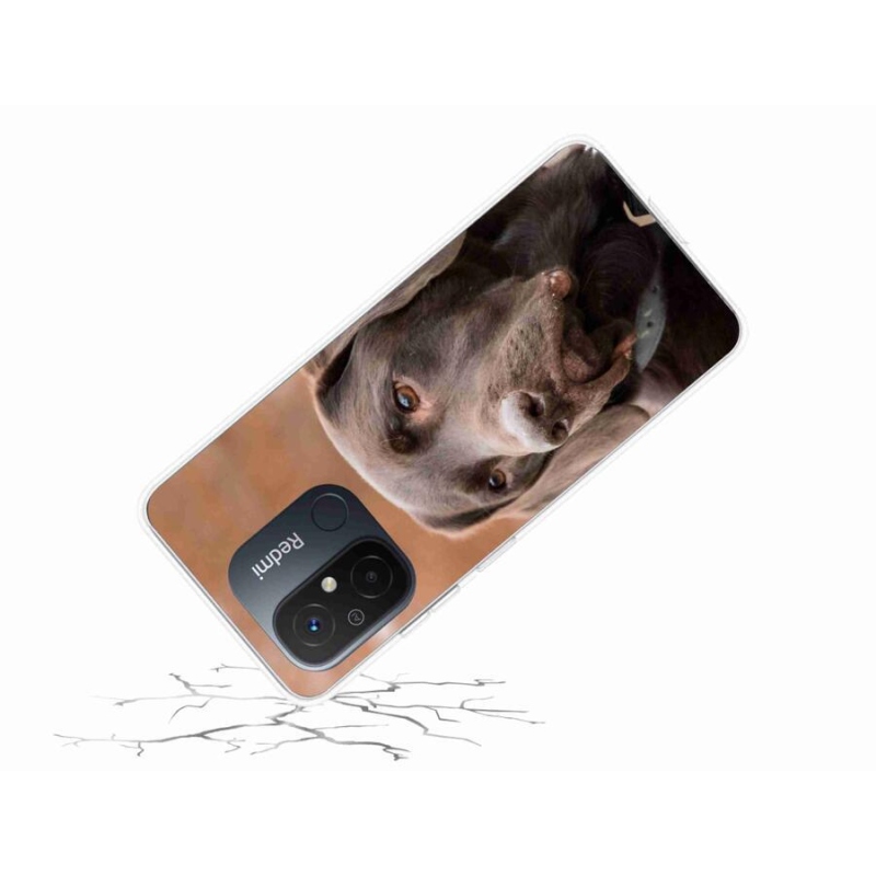 Gél tok mmCase a Xiaomi Redmi 12C-hez - barna labrador