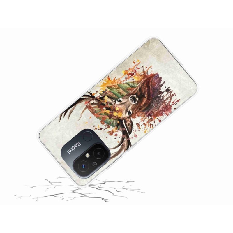 Gél tok mmCase a Xiaomi Redmi 12C számára - szarvas 1