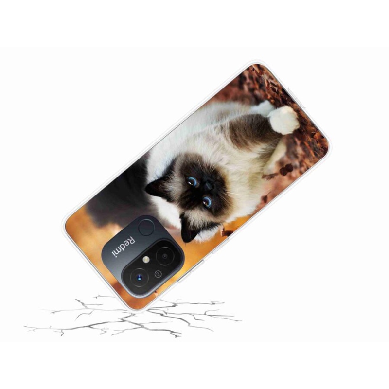 Gél tok mmCase a Xiaomi Redmi 12C számára - macska