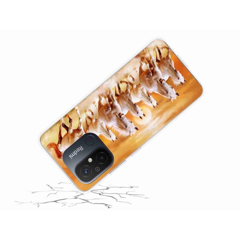 Gél tok mmCase a Xiaomi Redmi 12C számára - lovak 2