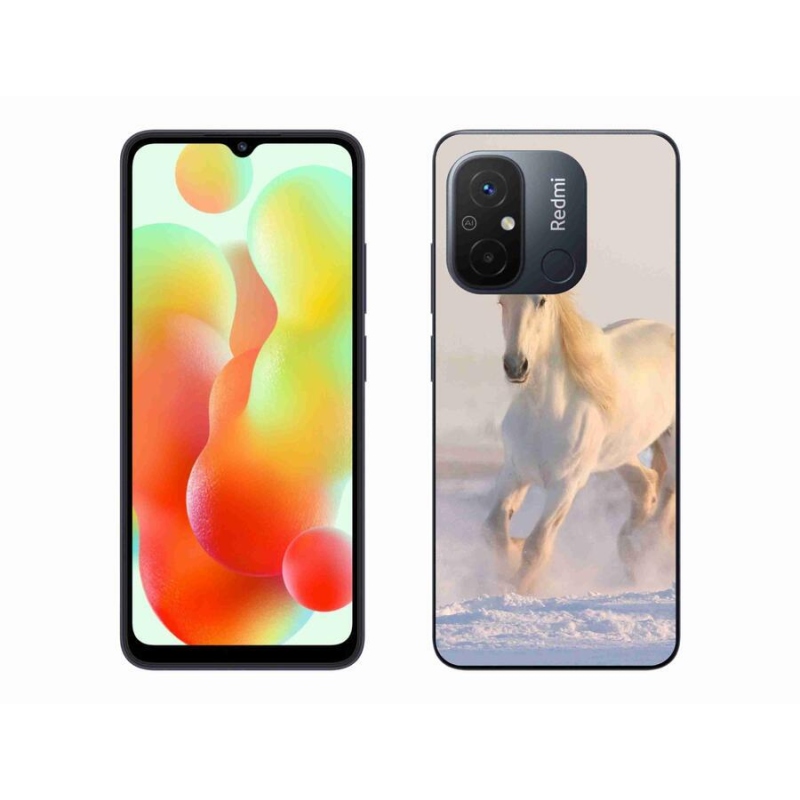 Gél tok mmCase a Xiaomi Redmi 12C számára - ló a hóban