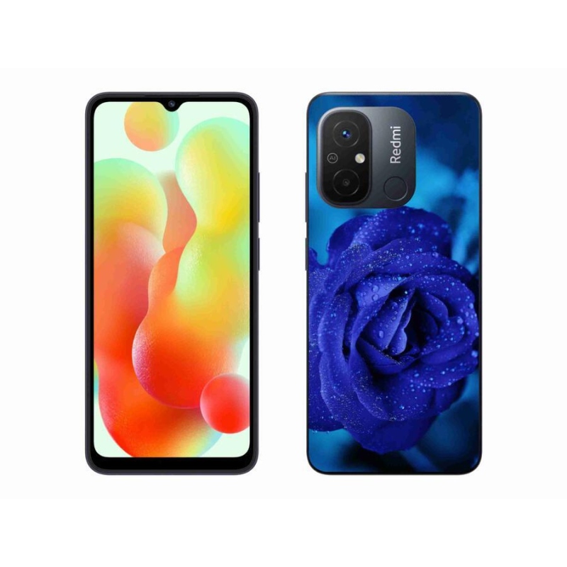 Gél tok mmCase a Xiaomi Redmi 12C-hez - kék rózsa