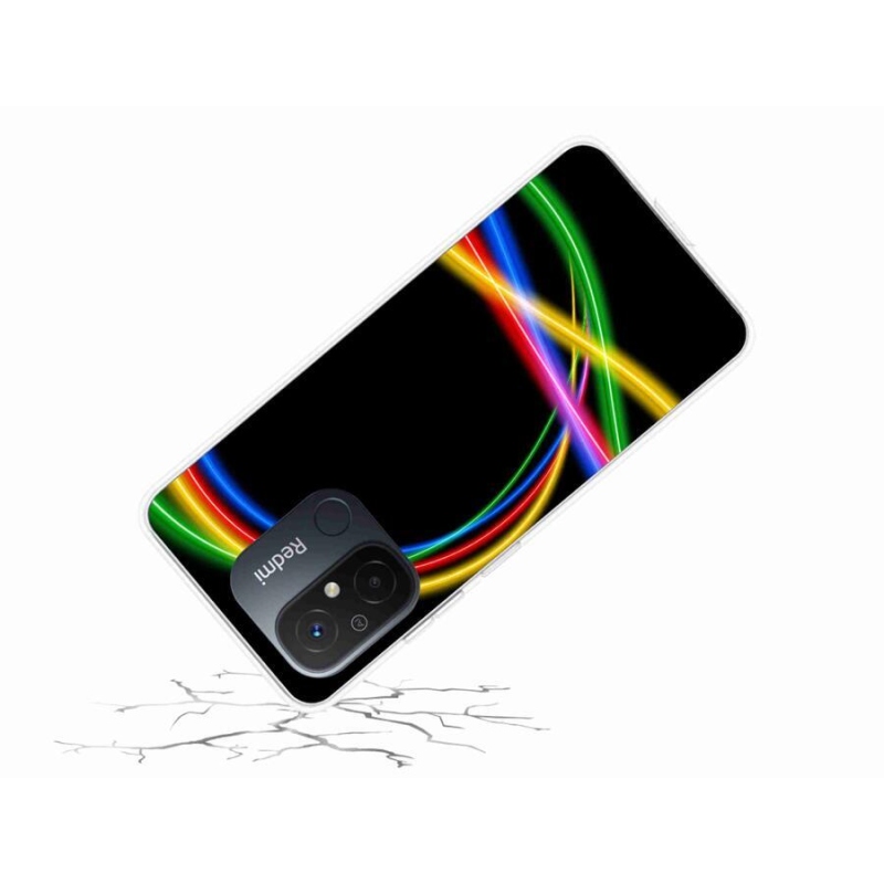 Gél tok mmCase a Xiaomi Redmi 12C számára - neon körök