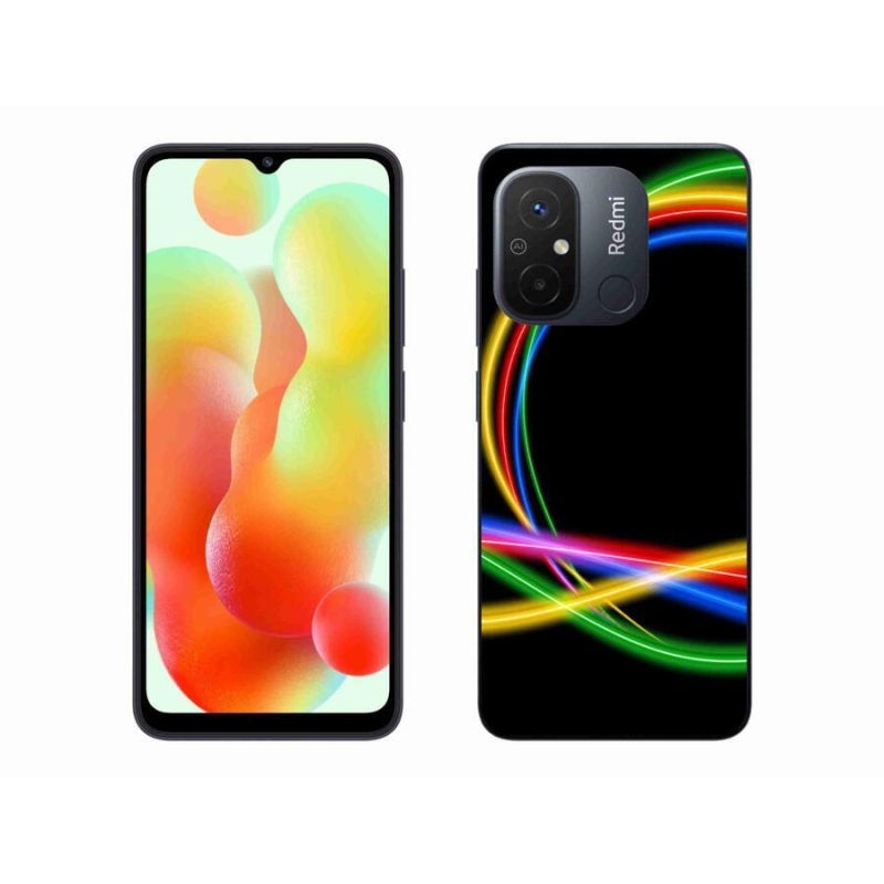 Gél tok mmCase a Xiaomi Redmi 12C számára - neon körök