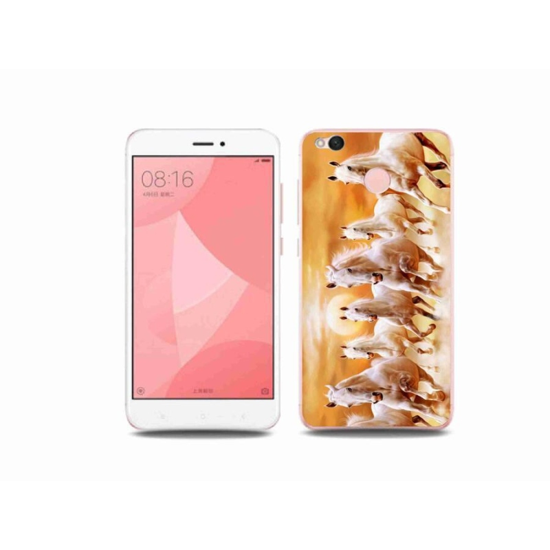 Gél tok mmCase a Xiaomi Redmi 4X számára - lovak 2