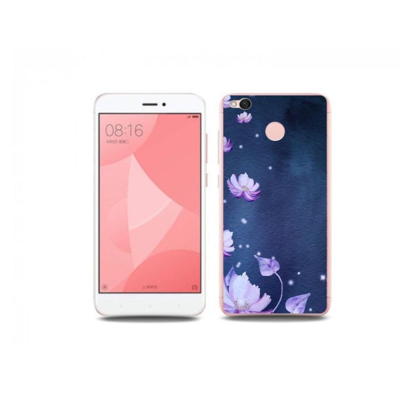 Gél tok mmCase a Xiaomi Redmi 4X-hez - hulló virágok