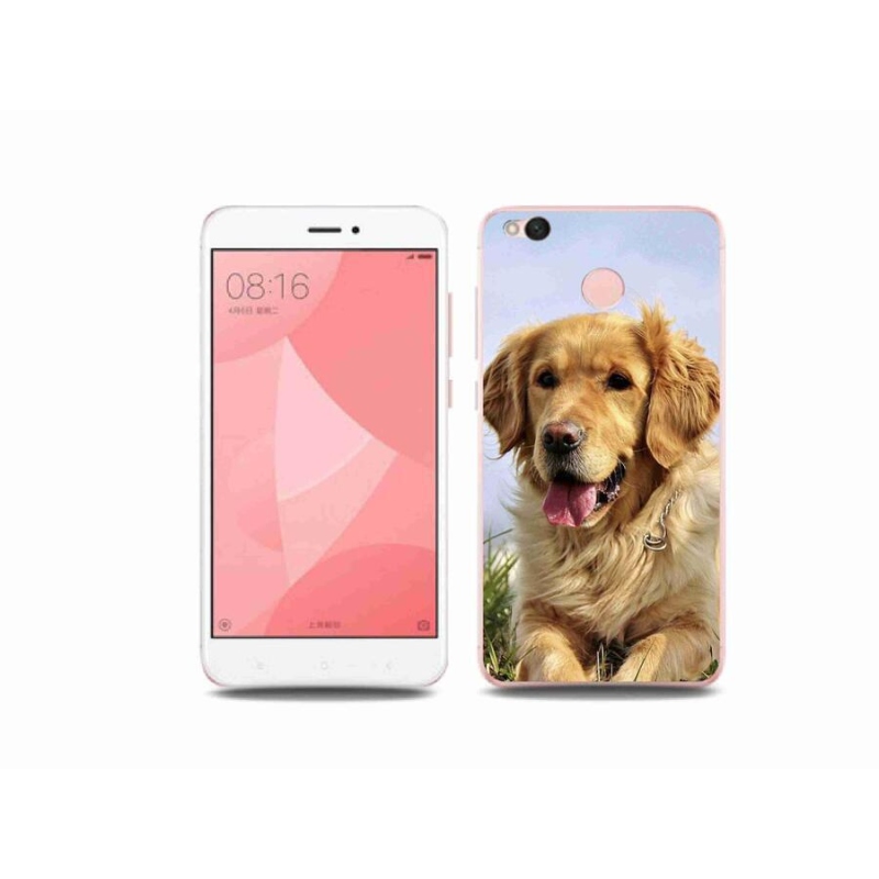 Gél tok mmCase a Xiaomi Redmi 4X számára - arany retriever
