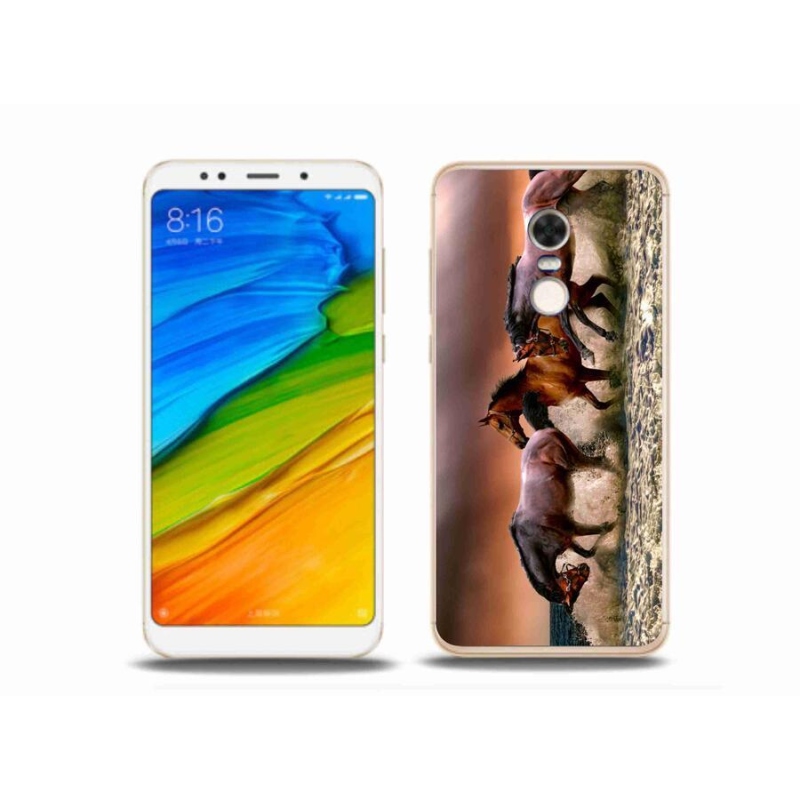 Gél tok mmCase a Xiaomi Redmi 5 Plus-hoz - lovak 1