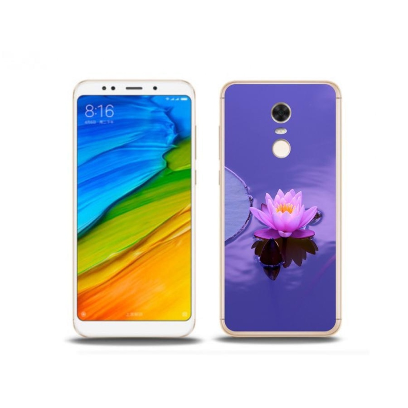Gél tok mmCase a Xiaomi Redmi 5 Plus számára - virág a vízen