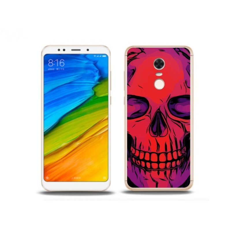 Gél tok mmCase a Xiaomi Redmi 5 Plus számára - koponya