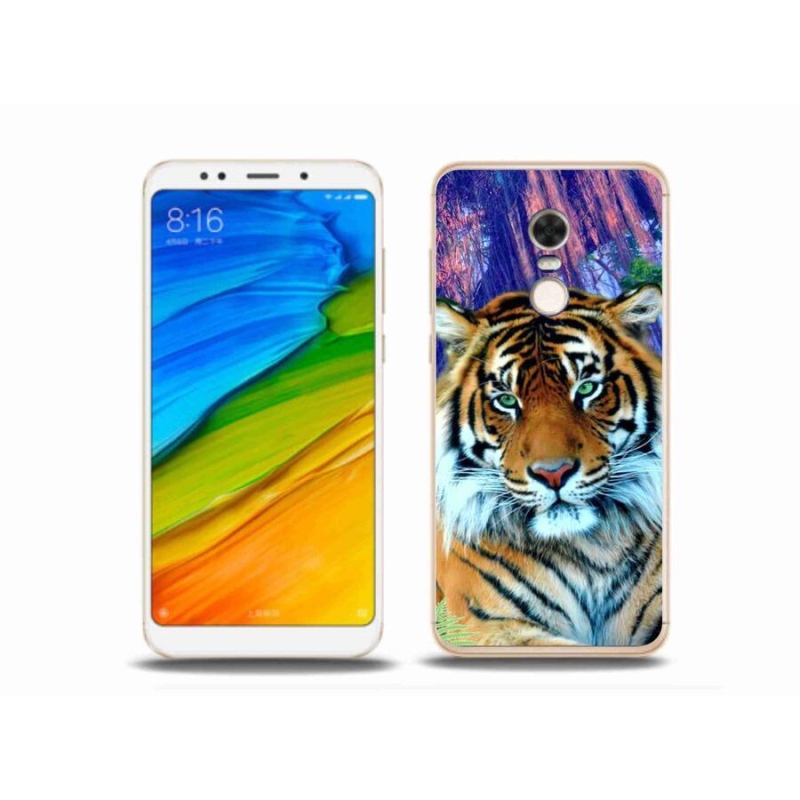 Gél tok mmCase a Xiaomi Redmi 5 Plus-hoz - tigris