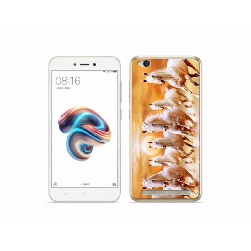 Gél tok mmCase a Xiaomi Redmi 5A számára - lovak 2