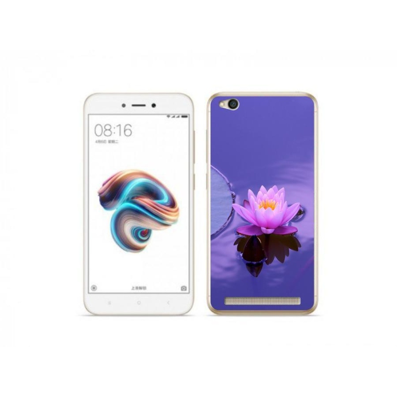 Gél tok mmCase a Xiaomi Redmi 5A számára - virág a vízen