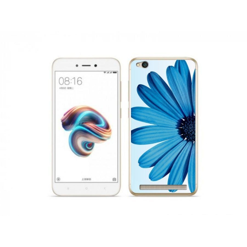 Gél tok mmCase a Xiaomi Redmi 5A készülékhez - kék százszorszép