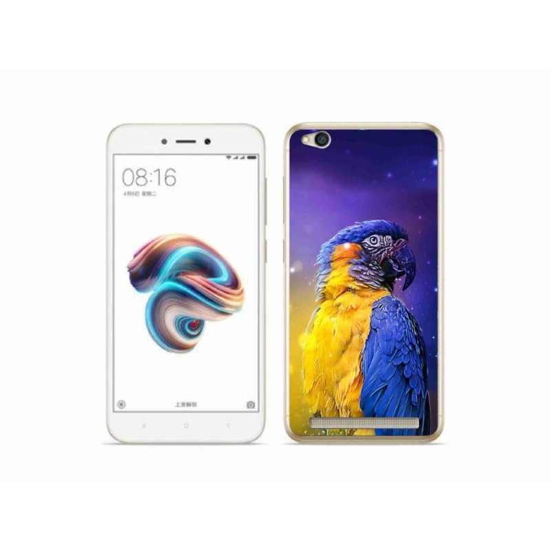 Gél tok mmCase a Xiaomi Redmi 5A számára - papagáj ara 1